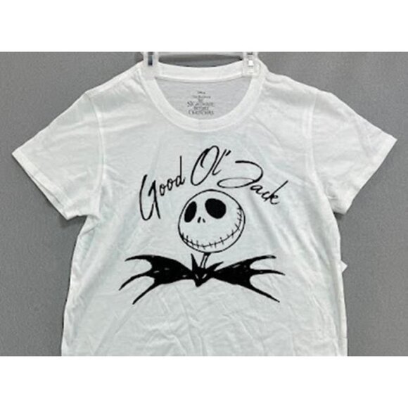Nightmare Before Christmas T-Shirt Adult Medium White Tee Cotton Short Sleeve - Picture 1 of 5